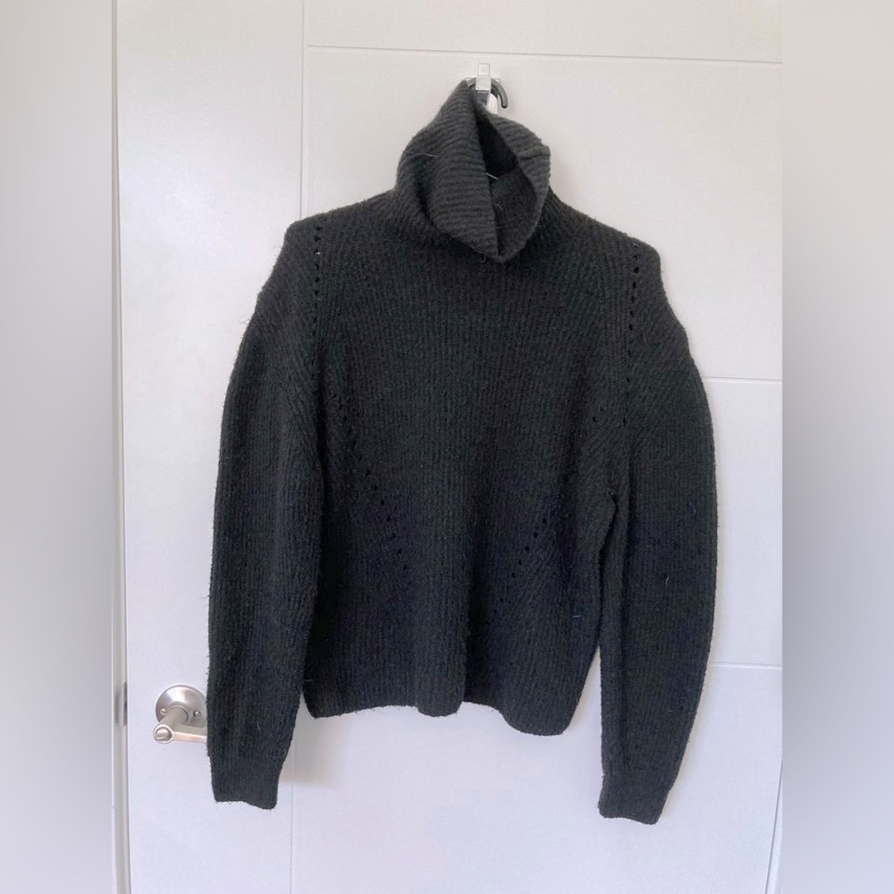 Topshop Black Turtleneck Sweater